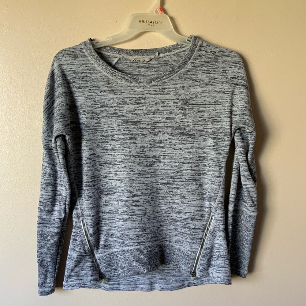 Athletes comfy grey sweater